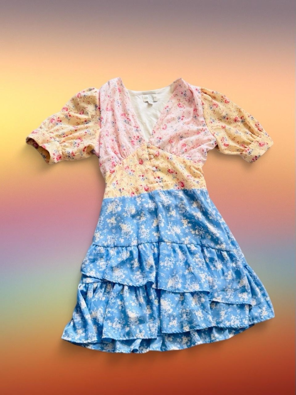 June & Ivy viral patchwork dress